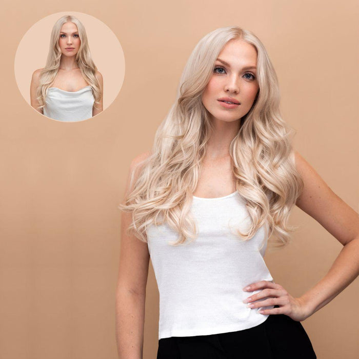 Ash Blonde (60) 18" 125g - Clip-Ins
