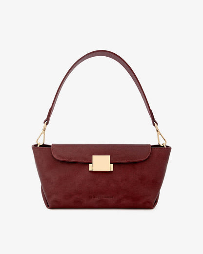 AURORA BAG in Garnet Lizard by Arlingtone Milne