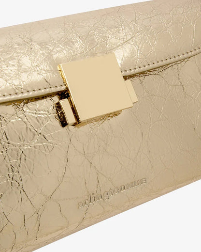 AURORA BAG | Gold Crinkle - Darling & Domain