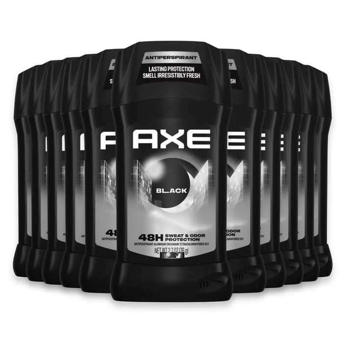 Axe Black Invisible Solid Antiperspirant & Deodorant Stick  2.7 oz - 12 Pack