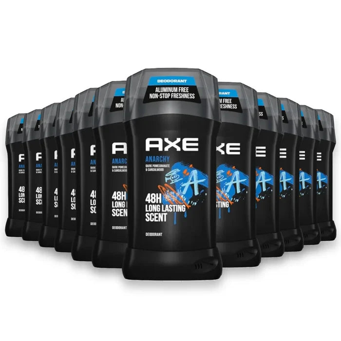 Axe Deodorant Stick Anarchy -  3 Oz - 12 Pack