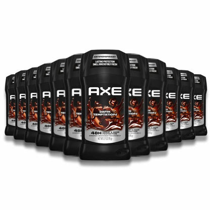 Axe Dry Invisible Solid Antiperspirant & Deodorant – Dark Temptation  2.7 oz – Pack 12