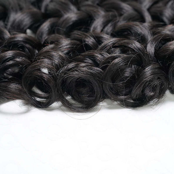 B3G1|QVR French Curl Human Bulk Hair Extensions for Boho Knotless Braiding