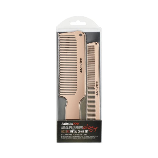 BaByliss PRO RoseFX 2-Piece Metal Comb Set - Palms Fashion Inc.