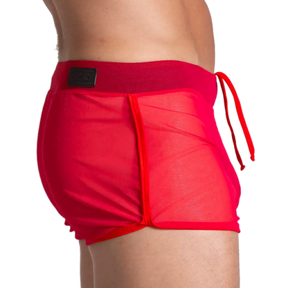 Bahia Red Hotshort vista frontal de Gigo Underwear