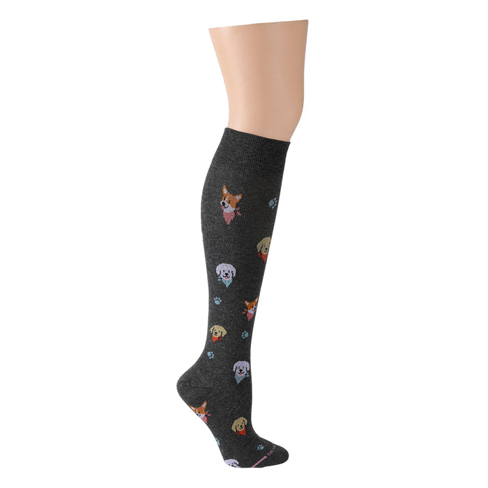 Bandana Dogs | Knee-High Compression Socks For Women