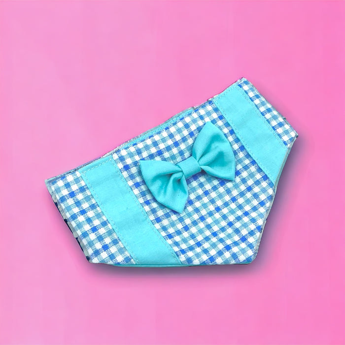 Bandana Tuxedo 2-in-1 baby blue