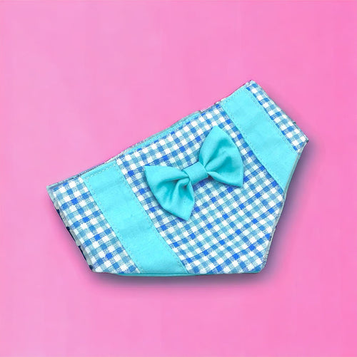 Bandana Tuxedo 2-in-1 baby blue