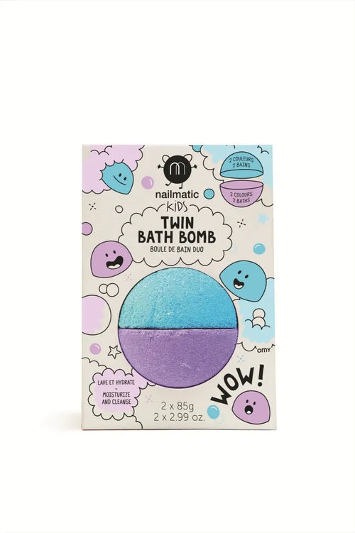 Nailmatic - Bath Bomb - Twin - Blue & Violet