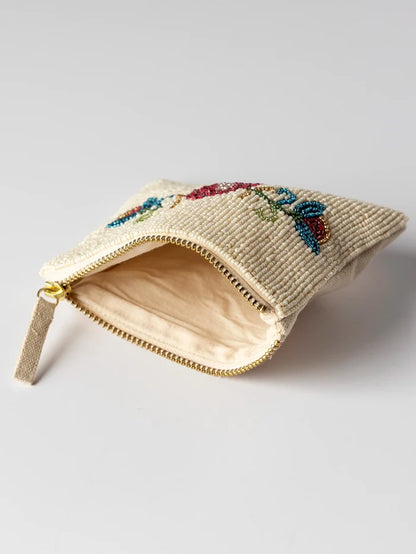 Beaded Coin Purse - Folk Flower-view 2
