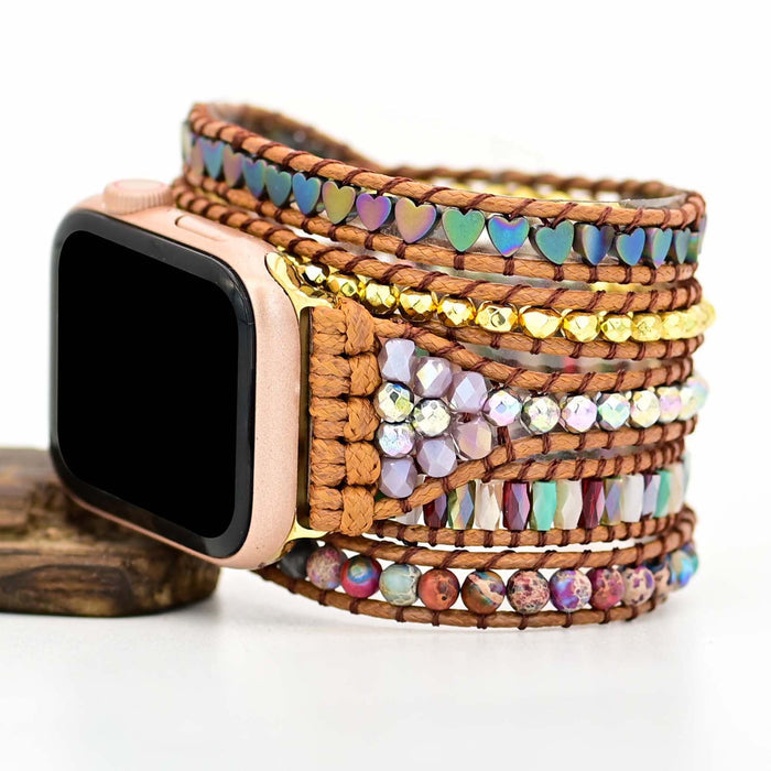 Beloved Amethyst Bohemian Wrapsody Bracelet Band For Apple Watch