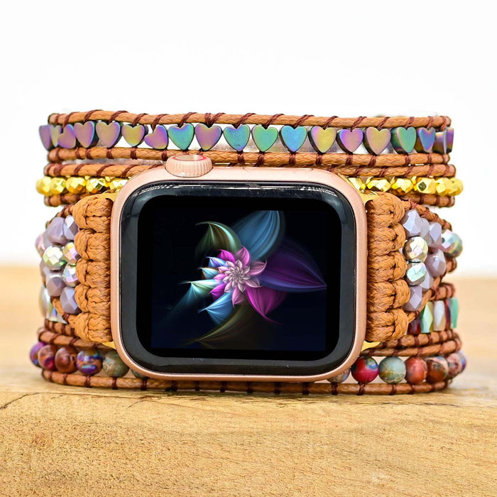 Beloved Amethyst Bohemian Wrapsody Bracelet Band For Apple Watch