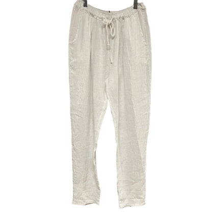 BEYOND CAPRI Straight Leg Linen Pant