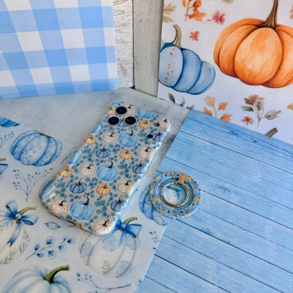 Blue Belle Pumpkin Patch Hold It Fancy MagSafe Grip Ring
