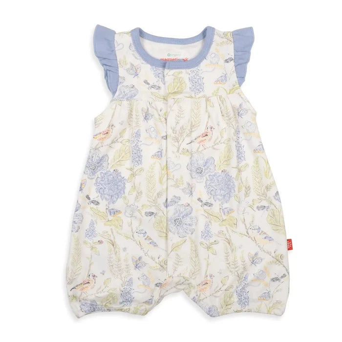 Blue Blossom Ruffle Romper 18-24m