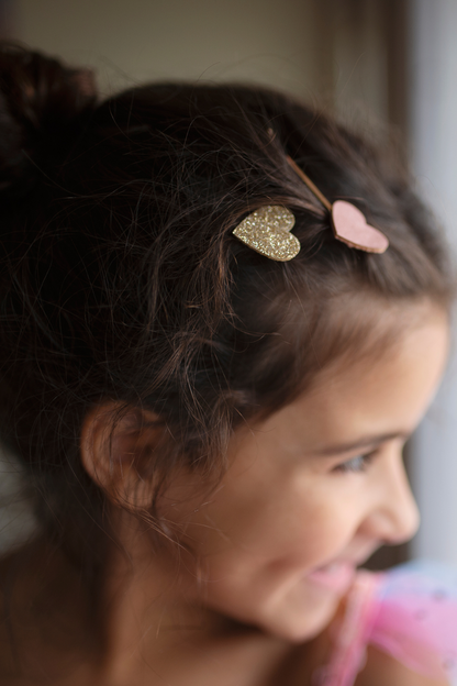Boutique Matte Star Bobby Hairclips, 2pcs Assorted