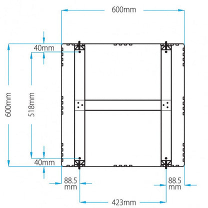 Bradley 782 Glass Mirror with Angle Frame