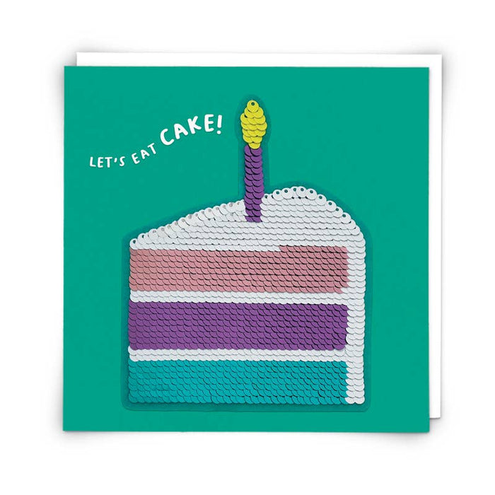 Cake Card with Reusable Reversible Sequin Patch - Taryn x Philip Boutique