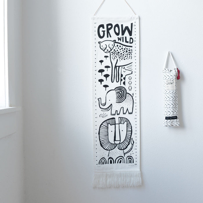Wee Gallery Canvas Growth Chart - Safari