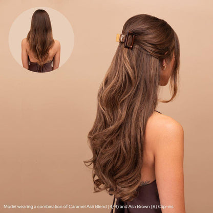 Caramel Ash Blend (4/9) 22" 220g - Clip-Ins