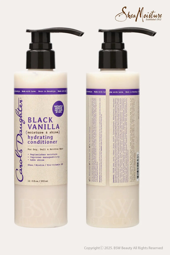 CAROLS DAUGHTER BLACK VANILLA MOISTURE & SHINE HYDRATING CONDITIONER 12oz - BSW BEAUTY CANADA