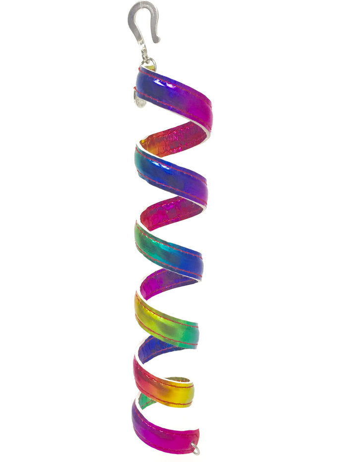 Celtic Rainbow Gold Hair Wrap – 6" Ponytail Boho Accessory front view