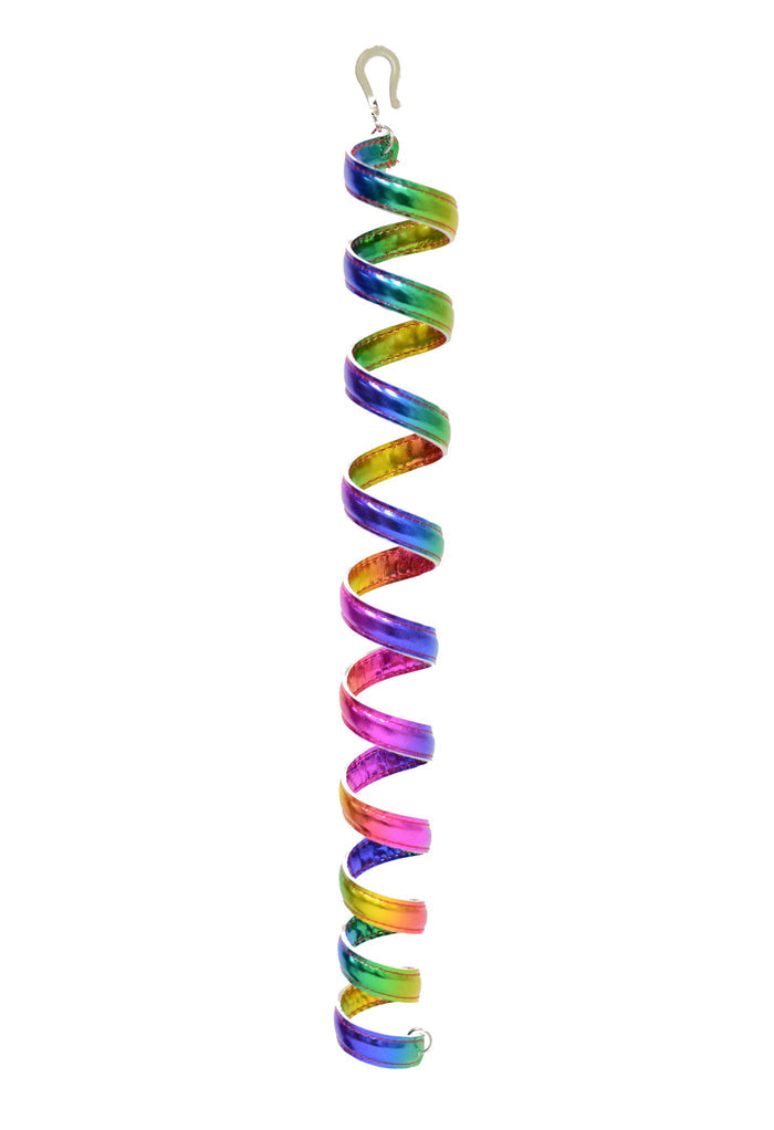 Celtic Rainbow Gold Ponytail Wrap Set – 12" Festival Hair Accessory front view