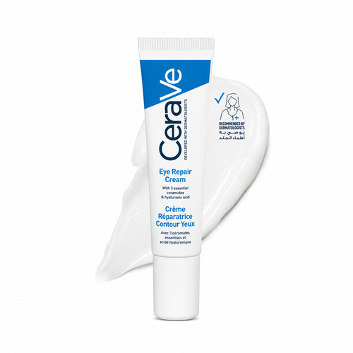 Cerave Eye Repair Cream for Dark Circles and Puffiness with Hyaluronic Acid -14ml