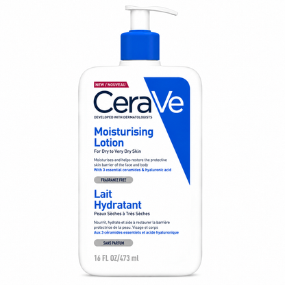 Cerave Moisturizing Lotion for Dry to Dry Skin with Hyaluronic Acid