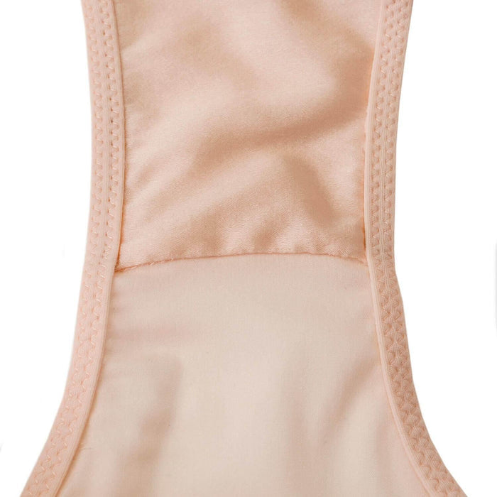 Champagne Silk and Organic Cotton Brief, inner gusset detail – Juliemay Lingerie