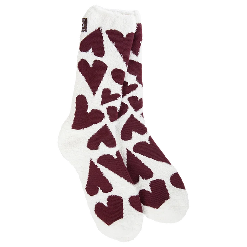 Chocolate Hearts World's Softest Socks
