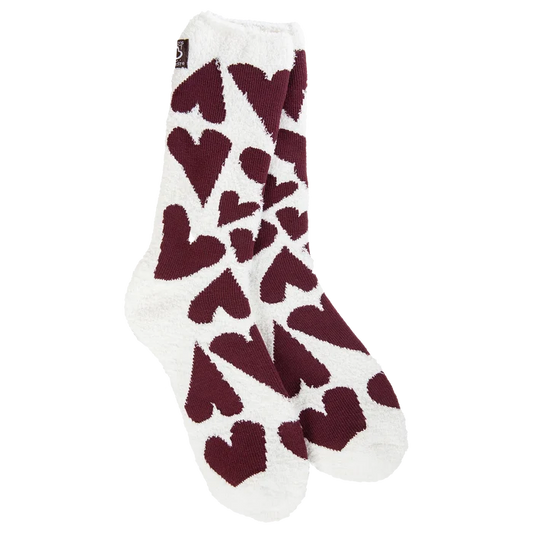 Chocolate Hearts World's Softest Socks