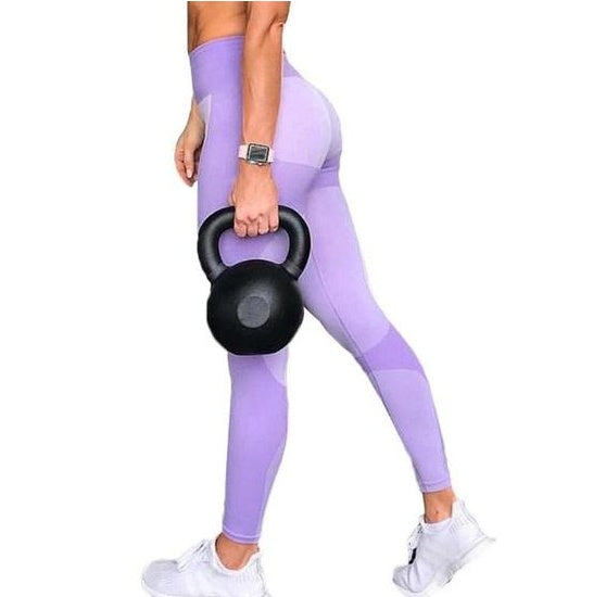 Purple Clarke leggings high-waist compression fit workout