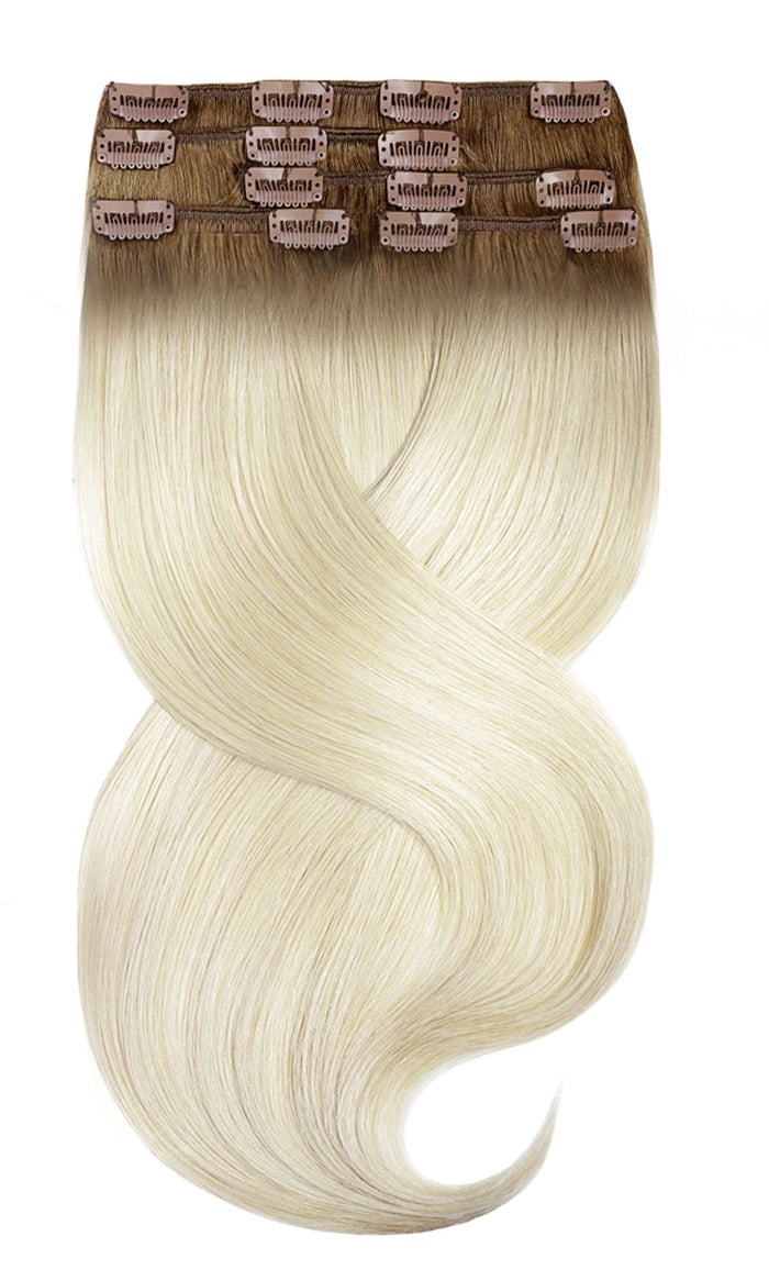 CLIP-IN EXTENSIONS LUXURY  Rooted - Light Light Natural Brown & Beach Blonde