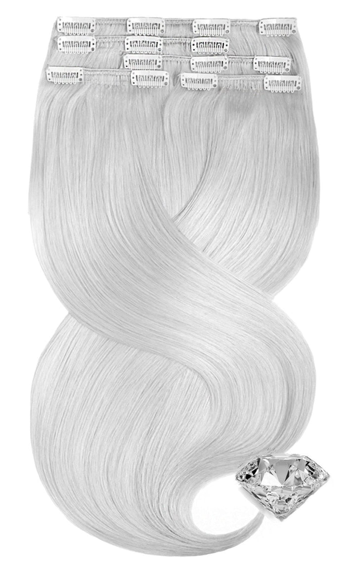 Clip-In Extensions Diamond Line Silver Blonde | Rubin