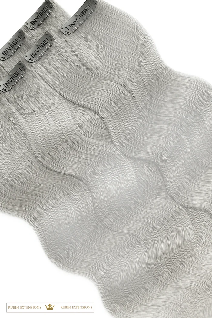 Clip-In Extensions Diamond Line Silver Blonde | Rubin