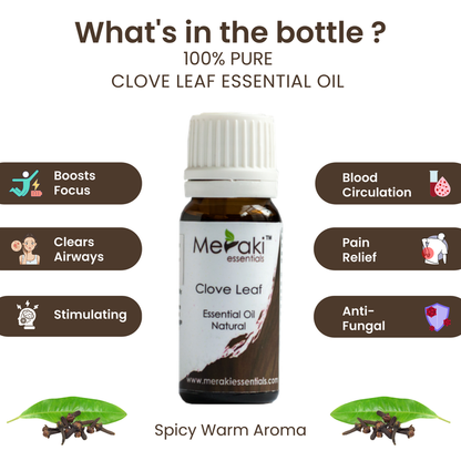 Benefits of Clove Leaf Oil