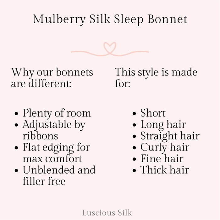 Constellations Mulberry Silk Adjustable Bonnet