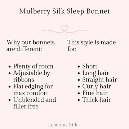 Constellations Mulberry Silk Adjustable Bonnet