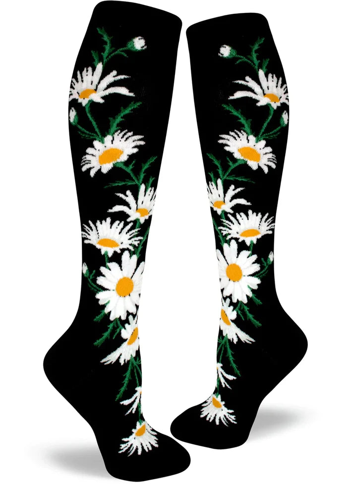 Crazy for Daisies Knee Socks