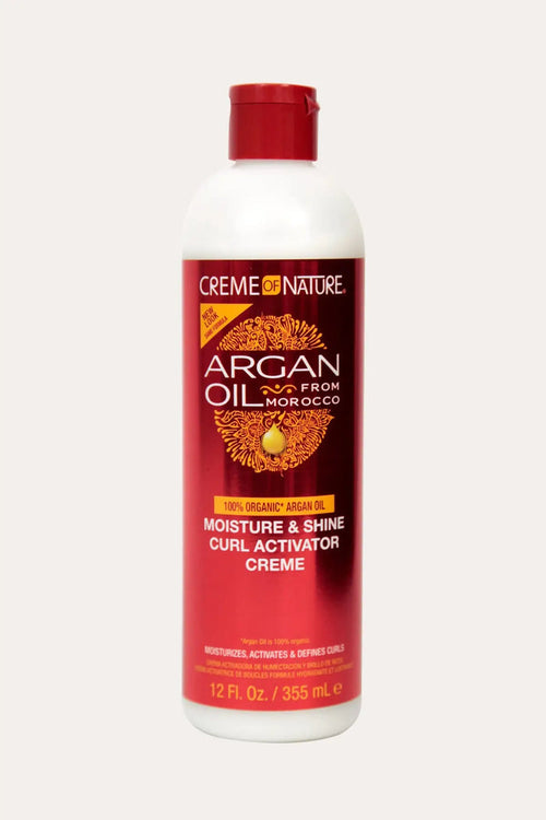 CREME OF NATURE ARGAN OIL MOISTURE & SHINE CURL ACTIVATOR CREME 12oz CREME OF NATURE