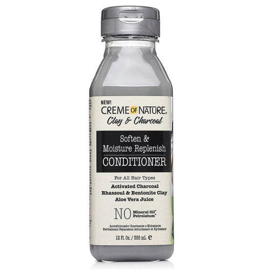 Creme Of Nature Clay & Charcoal Soften & Moisture Replenish Conditioner 355ml