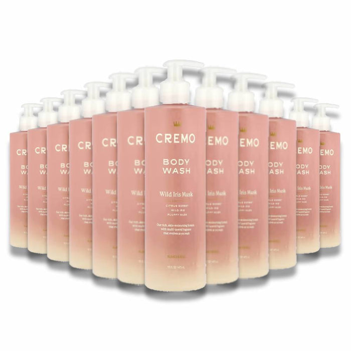 Cremo - Body Wash, Wild Iris and Musk  - 16 Oz - 12 Pack