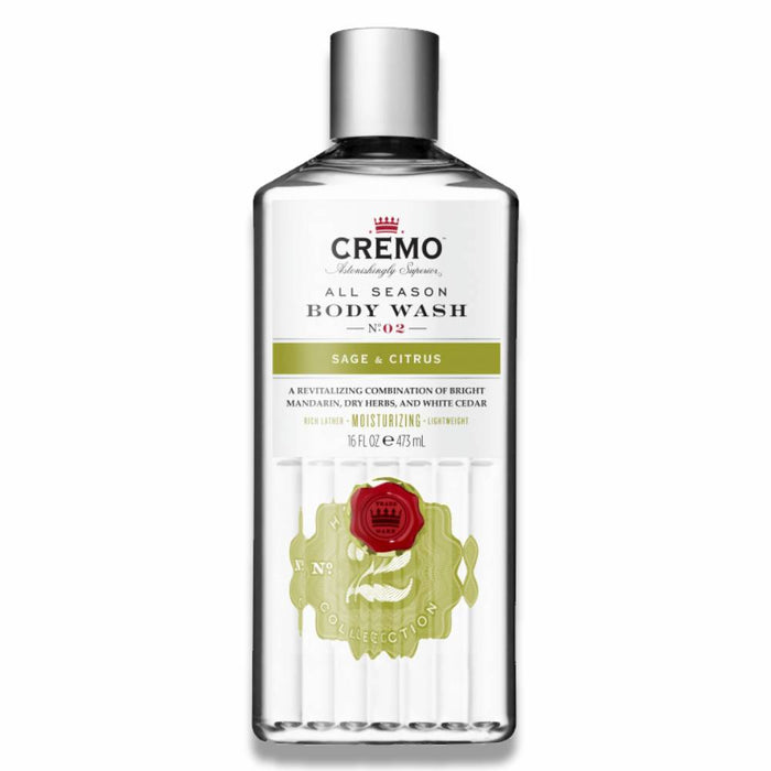 Cremo - Sage Citrus Body Wash  - 16 Oz - 12 Pack