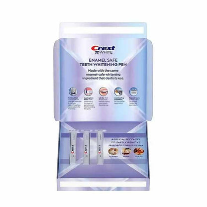 Crest 3DWhite Enamel Safe Teeth Whitening Pens, 0.13 fl. oz., 3 pk.