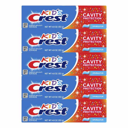 Crest Kids Toothpaste, Sparkle Fun 4.6 oz- 5 pack