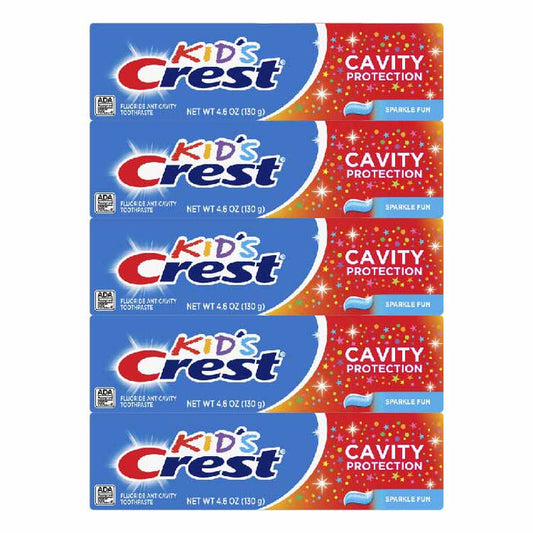 Crest Kids Toothpaste, Sparkle Fun 4.6 oz- 5 pack