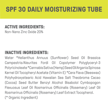 Raw Elements Daily Moisturizer Bio-Resin Tube Spf 30