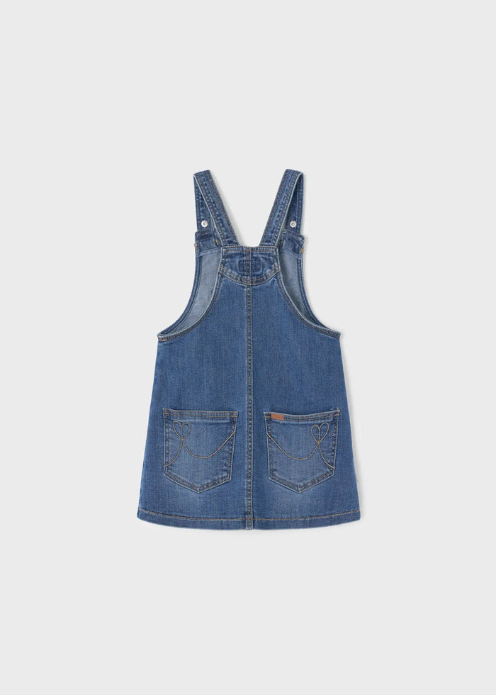 Denim Overall Skirt With Flower Girl | Mayoral - Mayoral