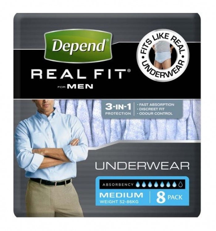 Depend RealFit Underwear for Men M